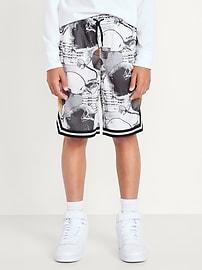 View large product image 3 of 5. Knee Length Mesh Basketball Shorts for Boys