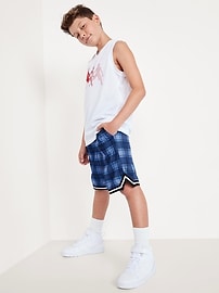 L'image numéro 1 présente Bermuda de basketball en maille pour garçon