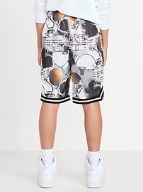 Image number 2 showing, Knee Length Mesh Basketball Shorts for Boys