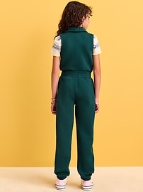 Image number 2 showing, Bounce Fleece Sleeveless Zip-Front Jumpsuit for Girls