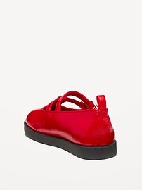 View large product image 3 of 4. Shiny Faux-Leather Double-Buckle Mary Jane Shoes for Toddler Girls