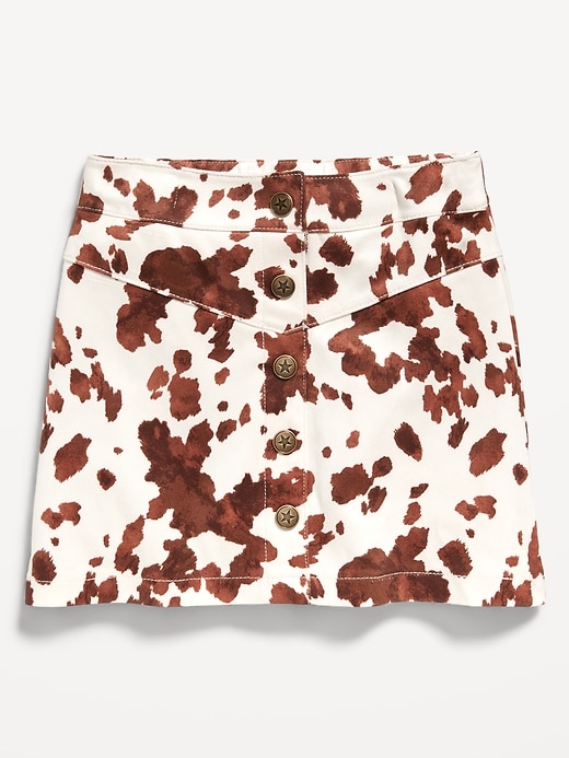 Image number 1 showing, Button-Front Faux-Suede Skirt for Toddler Girls