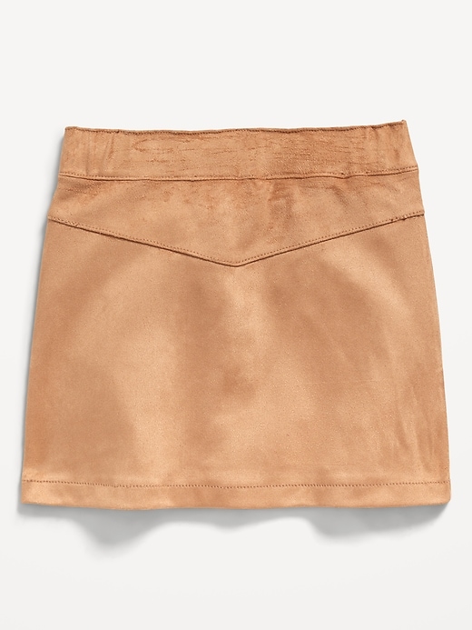 Image number 2 showing, Button-Front Faux-Suede Skirt for Toddler Girls
