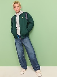 Image number 1 showing, Super Baggy Barrel-Leg Jeans for Boys