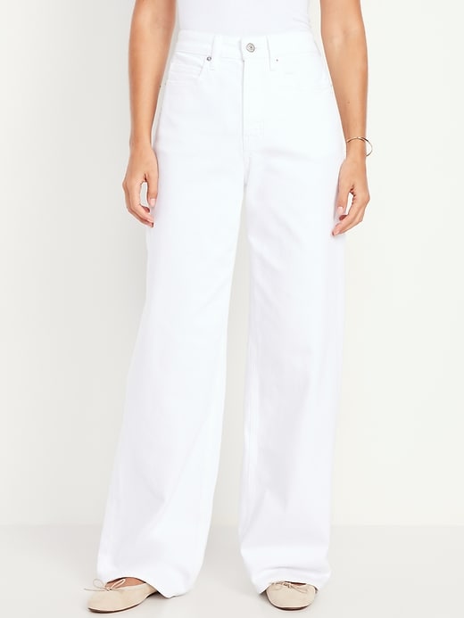 Image number 2 showing, Extra High-Waisted Wide-Leg Jeans