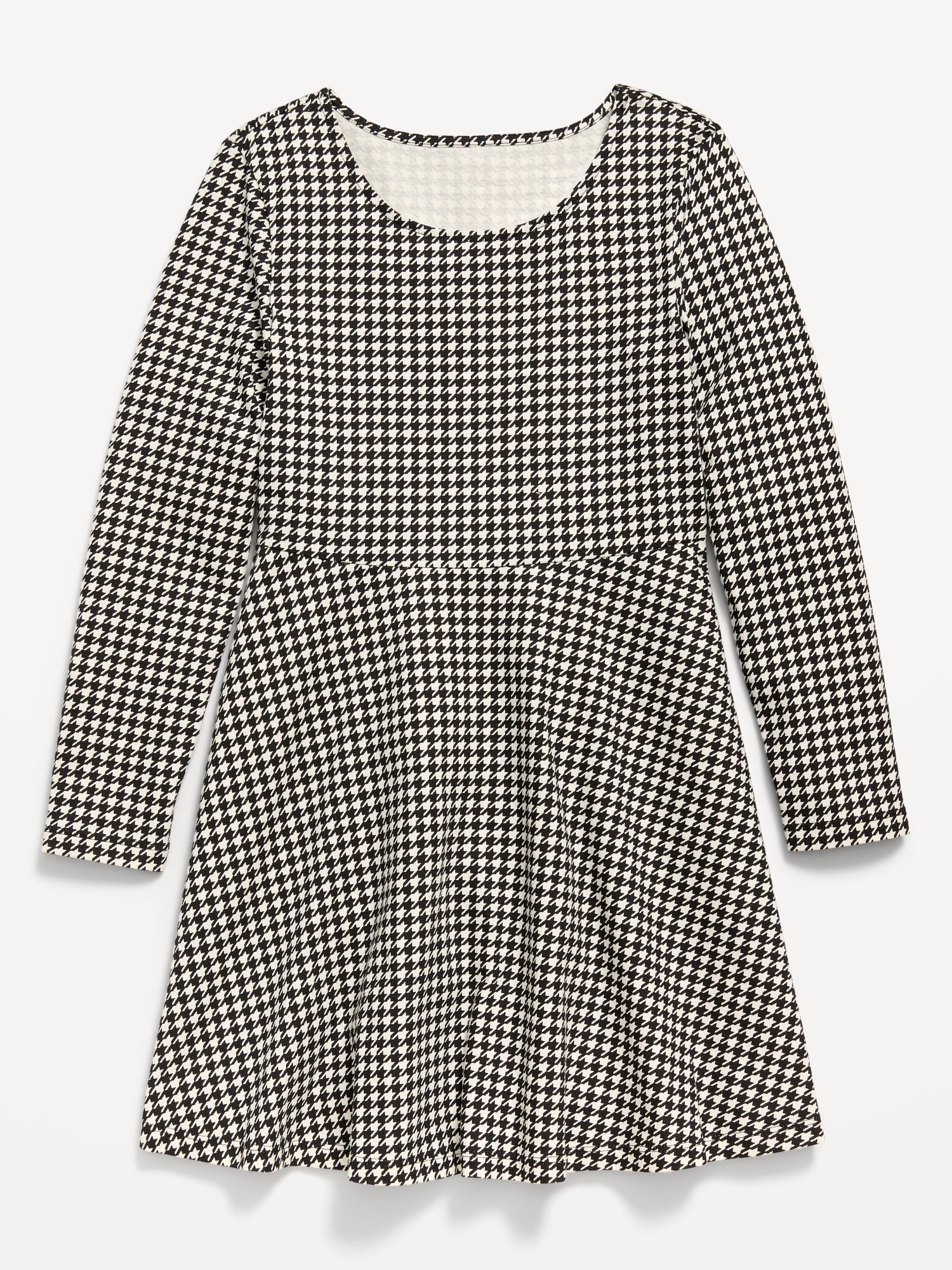 Long-Sleeve Fit and Flare Dress for Girls