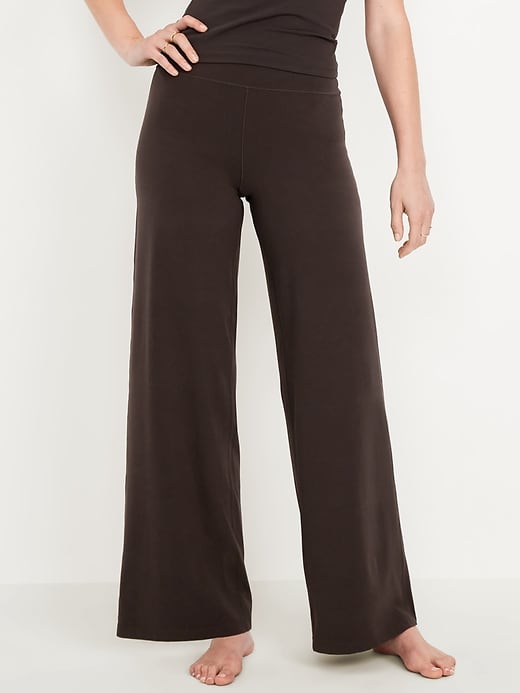 Image number 1 showing, High-Waisted StudioSmooth Wide-Leg Pants
