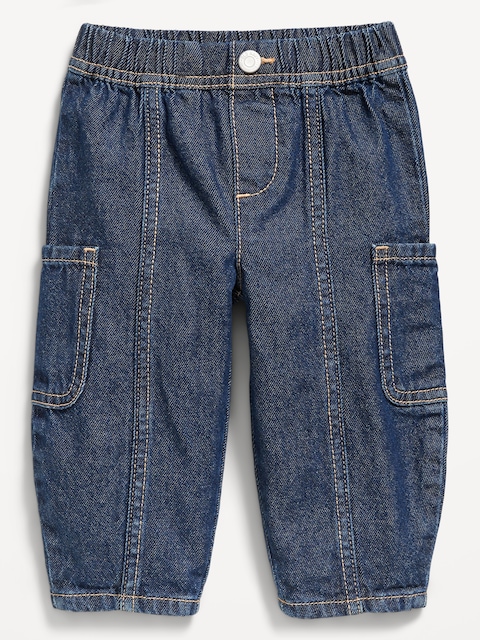 Jean cargo coupe généreuse baril pour bébé