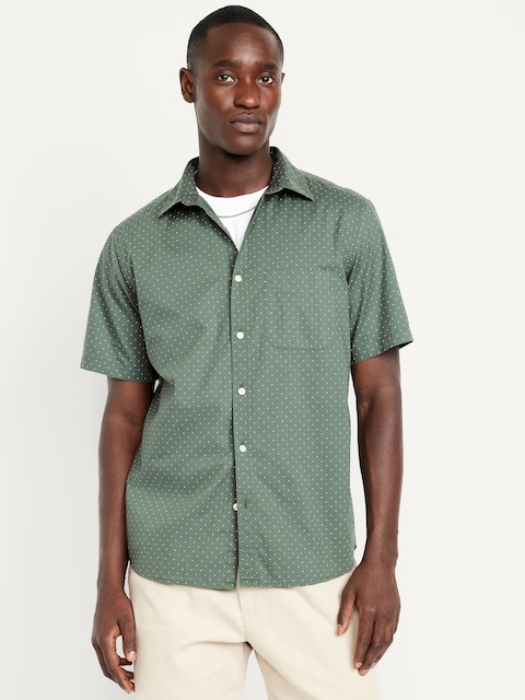 Classic Fit Printed Everyday Shirt - Green