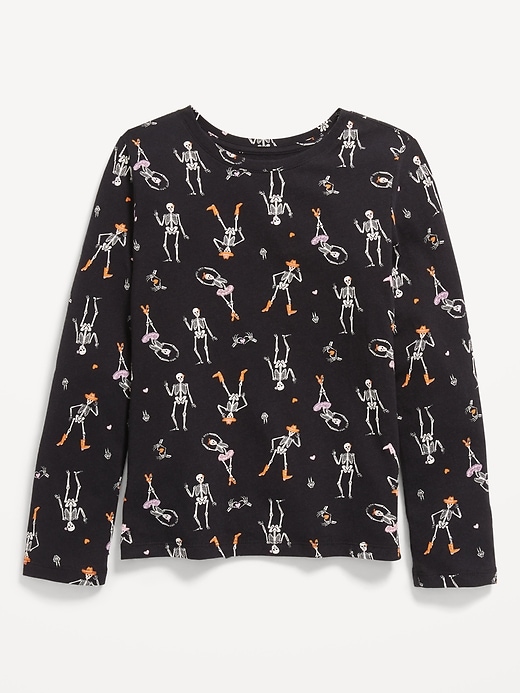 View large product image 1 of 2. Softest Printed Long-Sleeve T-Shirt for Girls