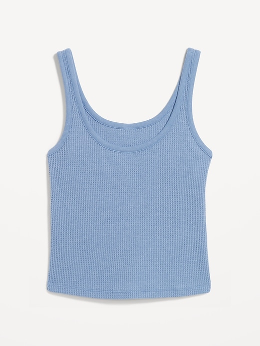 Image number 6 showing, Cozy Waffle Pajama Tank Top