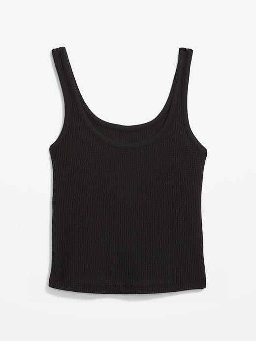 Image number 6 showing, Cozy Waffle Pajama Tank Top