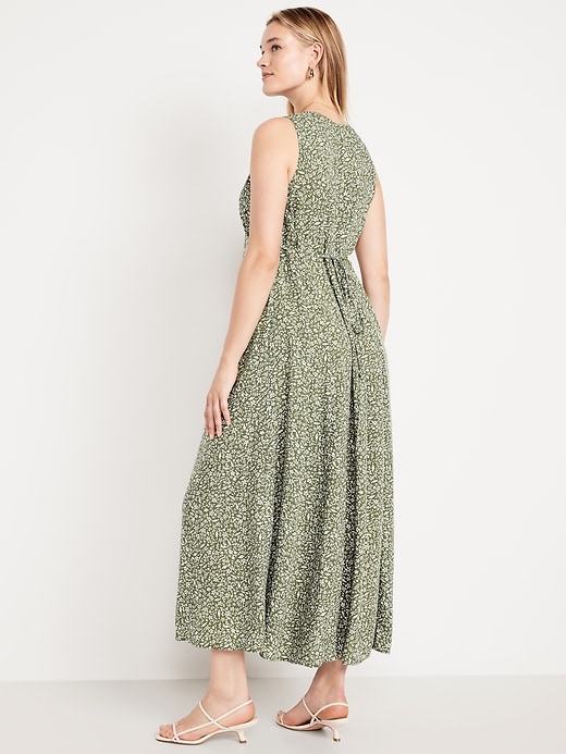 Image number 5 showing, Fit & Flare Floral Maxi Dress