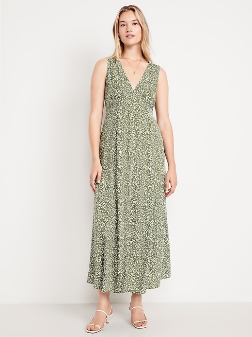 Image number 4 showing, Fit & Flare Floral Maxi Dress