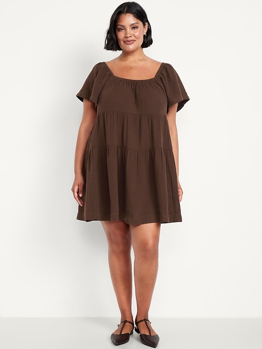 Image number 5 showing, Tiered Mini Swing Dress