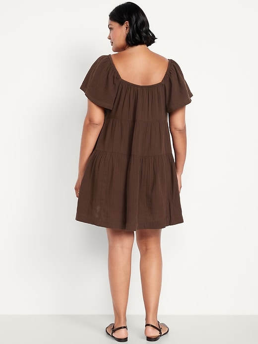 Image number 6 showing, Tiered Mini Swing Dress