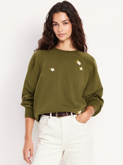 Image number 1 showing, SoComfy Oversized Raglan Sweatshirt
