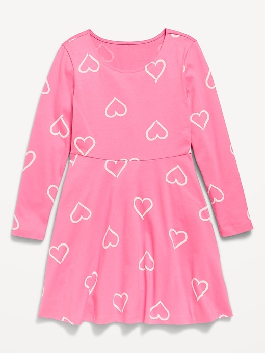 Image number 3 showing, Printed Long-Sleeve Fit and Flare Dress for Girls