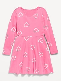Image number 3 showing, Printed Long-Sleeve Fit and Flare Dress for Girls