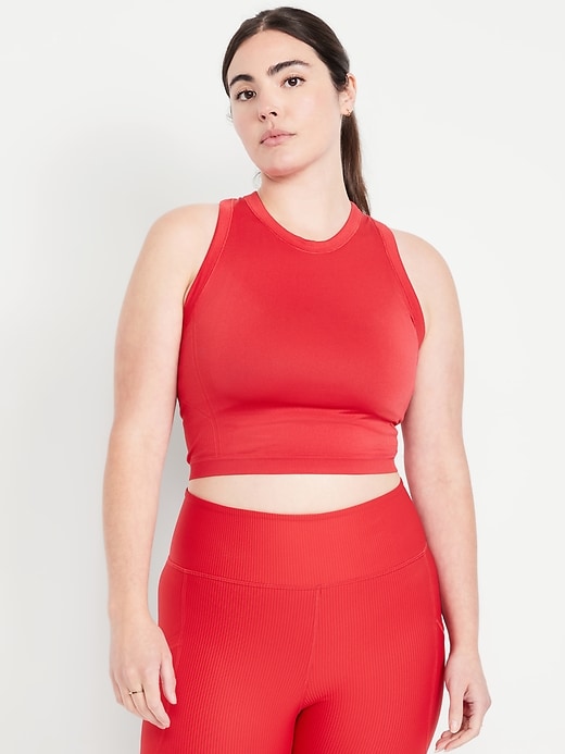 Image number 3 showing, Fluid Seamless Fitted Crop Tank Top