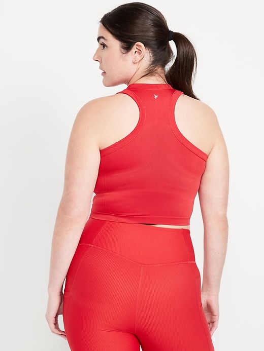 Image number 4 showing, Fluid Seamless Fitted Crop Tank Top