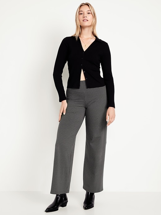 Image number 5 showing, High-Waisted Fashion Wide-Leg Leggings