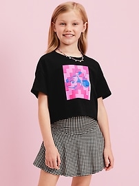 View large product image 3 of 7. Old Navy x Disney© Cropped Graphic Raw-Edge T-Shirt for Girls