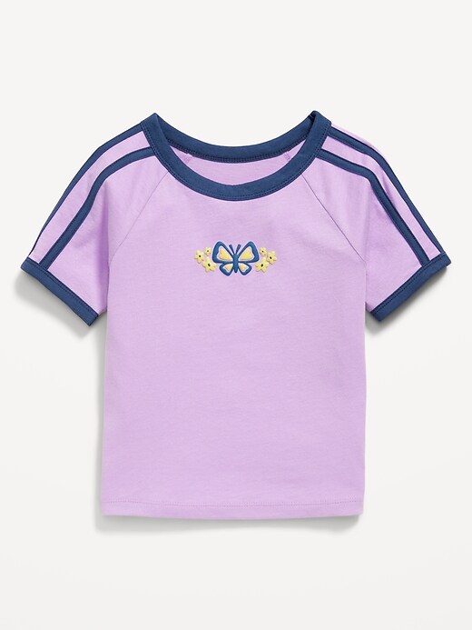 Image number 4 showing, Fitted Short-Sleeve Graphic T-Shirt for Girls