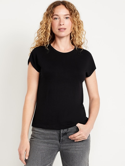 Image number 1 showing, Luxe Dolman T-Shirt