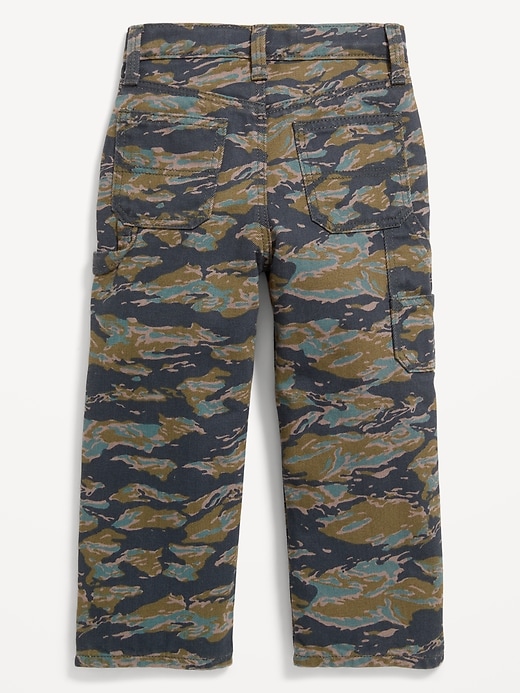 Image number 2 showing, Printed Baggy Carpenter Jeans for Toddler Boys