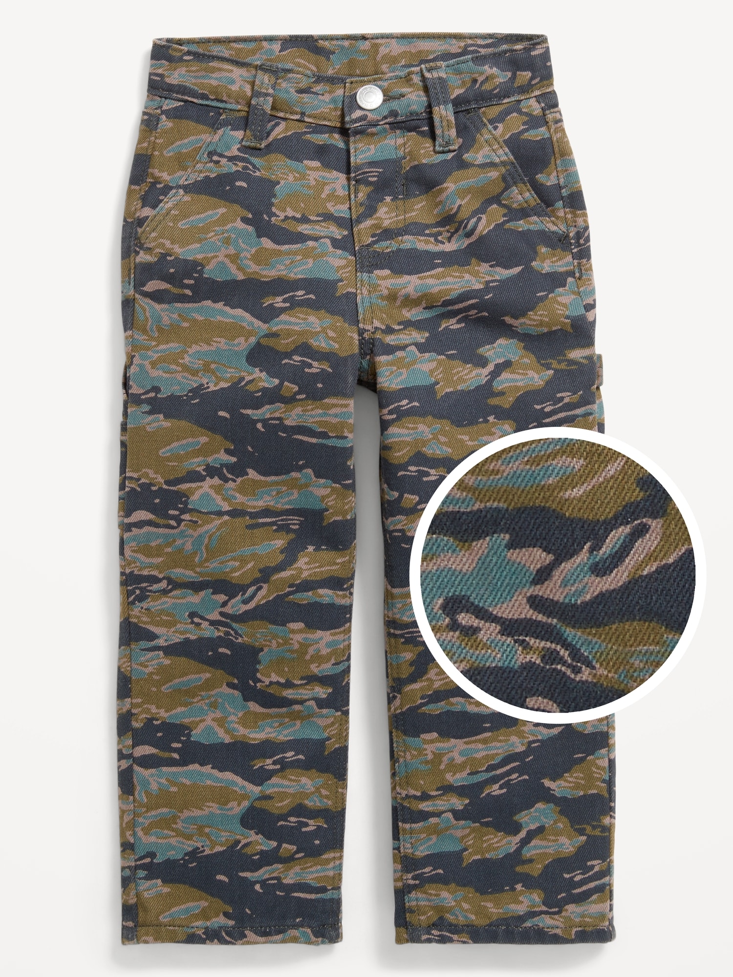 Printed Baggy Carpenter Jeans for Toddler Boys