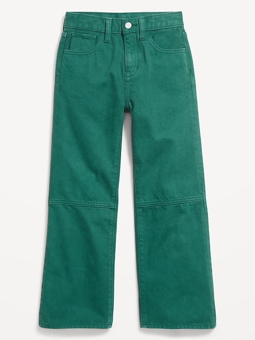 Image number 4 showing, High-Waisted Baggy Wide-Leg Jeans for Girls