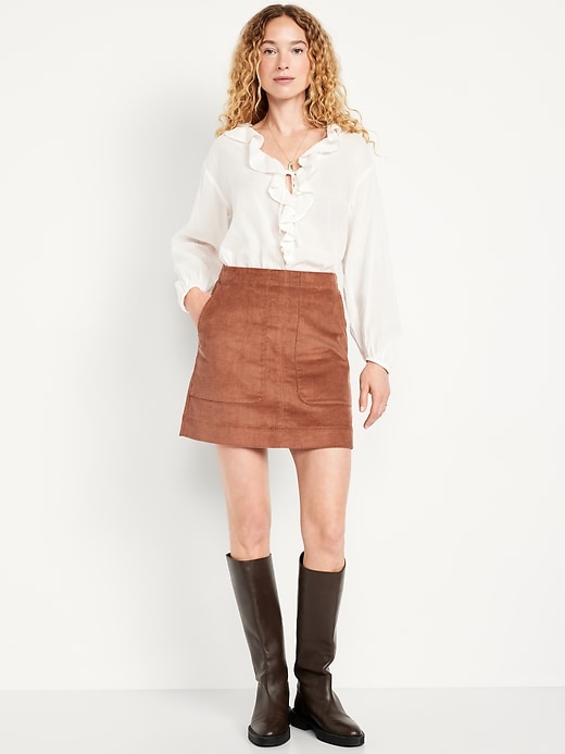 Image number 1 showing, Mini Corduroy Skirt