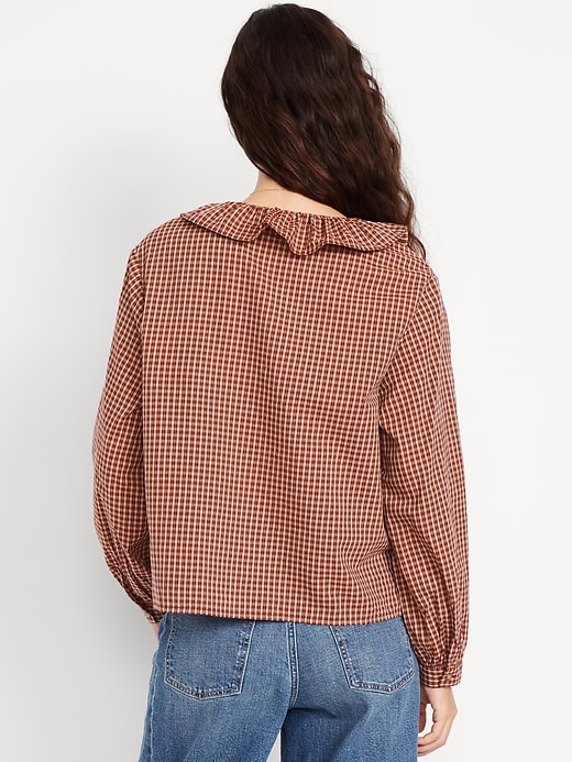 Image number 2 showing, Button-Down Ruffle Shirt