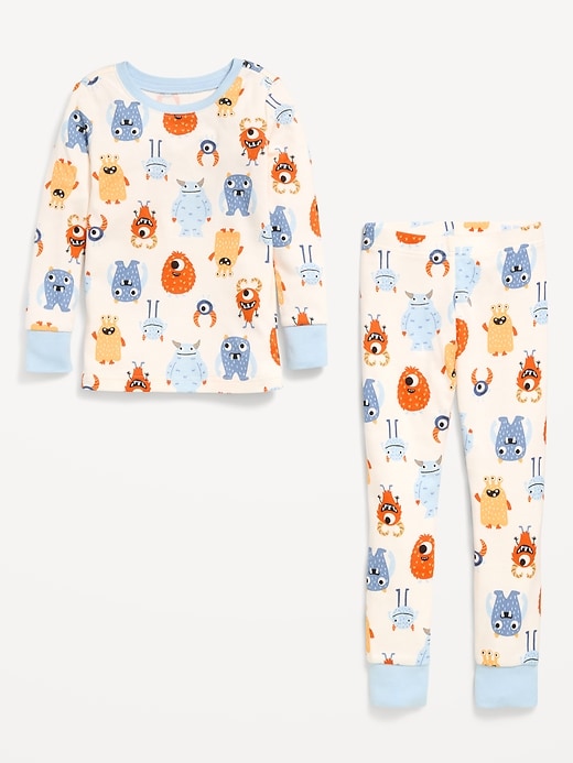 Image number 2 showing, Printed Snug-Fit Pajama Set for Toddler & Baby