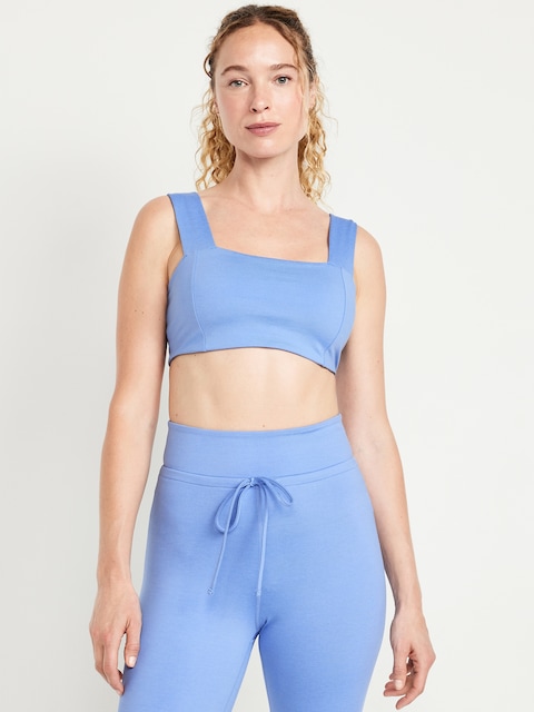 Light Support CloudComfy Bandeau Sports Bra - Blue