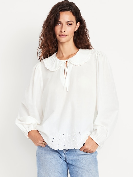 Image number 1 showing, Ruffle-Collar Top