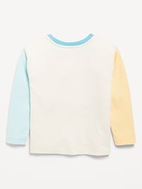 Image number 2 showing, Long-Sleeve Heart Pocket T-Shirt for Toddler Girls