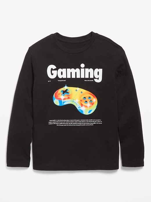 Voir une image plus grande du produit 1 de 1. T-shirt à imprimé à manches longues pour garçon