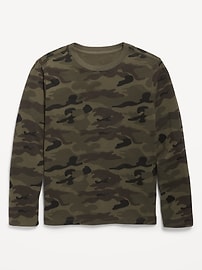 Image number 1 showing, Softest Printed Long-Sleeve T-Shirt for Boys