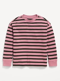 Image number 1 showing, Printed Oversized Long-Sleeve T-Shirt for Boys
