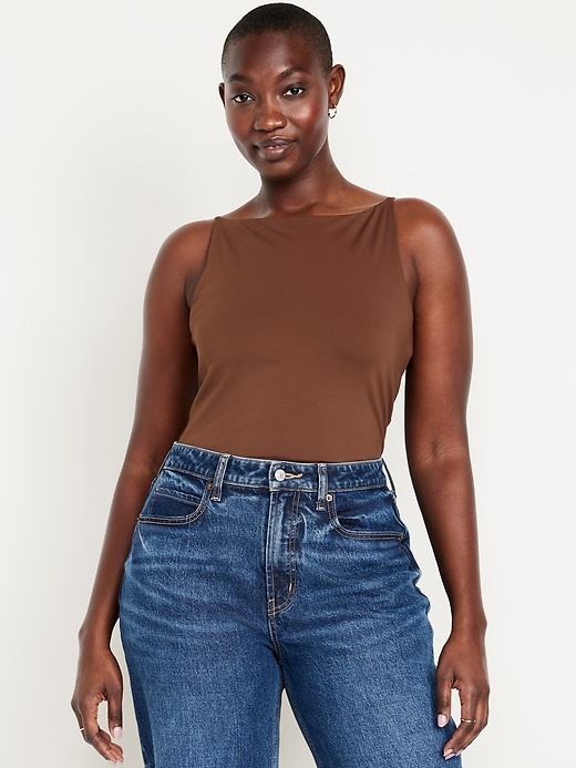 Image number 5 showing, Double-Layer Cami Bodysuit