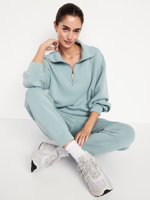 Image number 3 showing, Half-Zip Bounce Fleece Pullover Sweatshirt