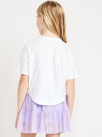 Image number 2 showing, CloudMotion Cropped Performance T-Shirt for Girls