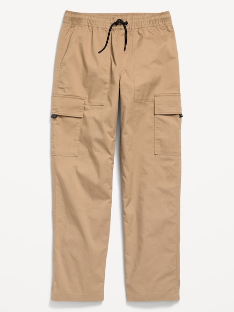Pantalon cargo tech ample effilé à taille élastique pour garçon