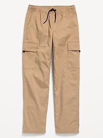 Image number 1 showing, Loose Pull-On Cargo Tech Taper Pants for Boys