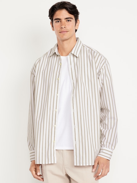 Oversized Poplin Shirt - White