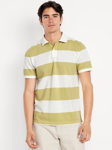 Classic Fit Pique Polo - Beige