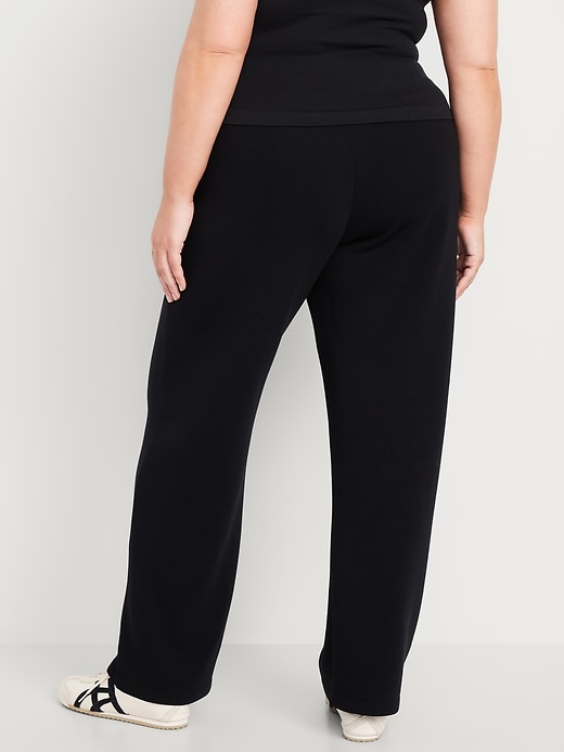 Image number 7 showing, High-Waisted Bounce Fleece Trouser Sweatpants