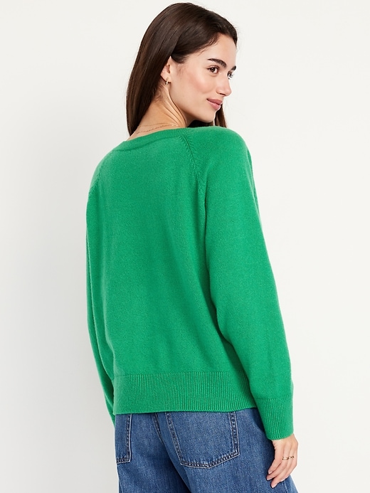 Image number 2 showing, SoSoft Loose V-Neck Sweater